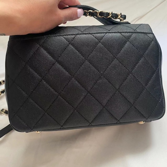 Chanel Paris blk caviar business Affinity shoulder medium top handle classic bag - Picture 14 of 16